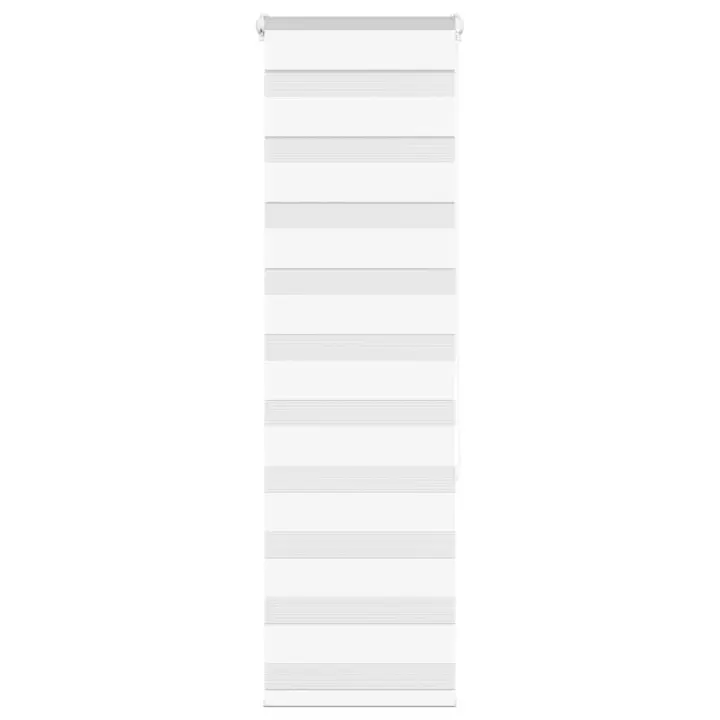 vidaXL Estor cebra blanco 40x150 cm tejido ancho 35,9 cm poliéster - 1