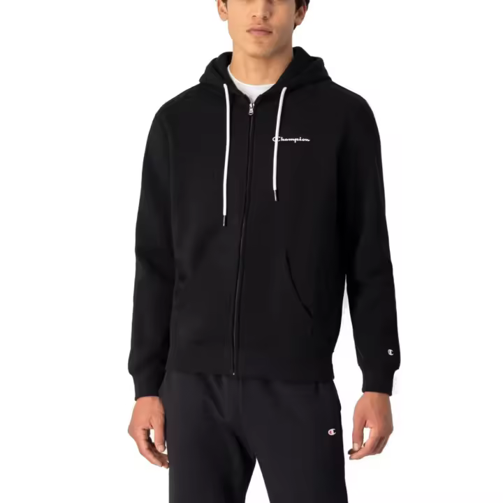 Sudadera Champion con Capucha Ajustable para Hombre en Negro - 1