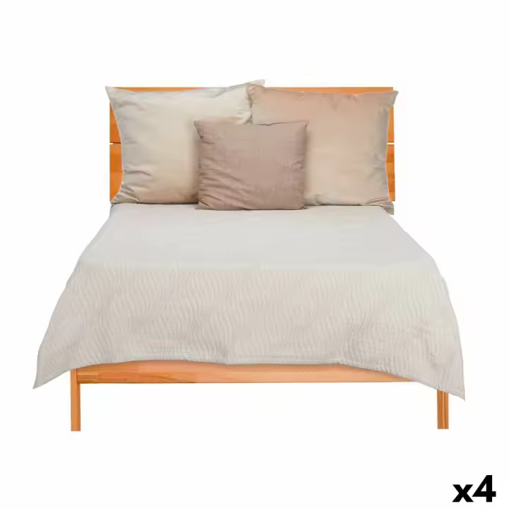 Colcha 240 x 260 cm Beige (4 Unidades) - 1