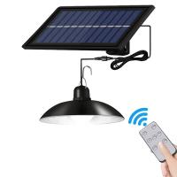 Lámpara Solar Colgante Split Con 1 Panel Y Control Remoto Para Camping Y Jardín Fuente De Energía LED Material ABS - details 5