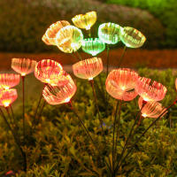Luz De Jirafa Solar LED Para Exterior Decorativa Con 7 Cabezas Calor Para Jardín Paisaje Estelar Incluye Cable De Enchufe - details 2