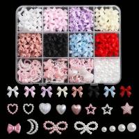 Kit De 500 Piezas Para Artesanía DIY De Uñas 3D Con Resina Largazos Perlas Planas Y Formas Variadas Decoraciones Para Uñas Sin Aromas - details 3