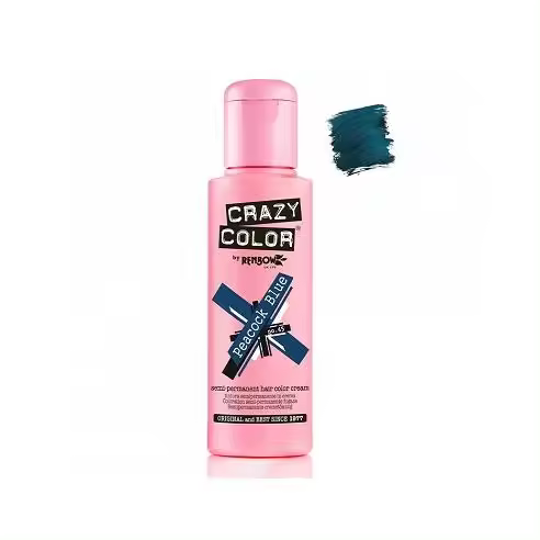 Coloracion de Fantasia Crazy Color 45 Peacock Blue 100 ml. - 1