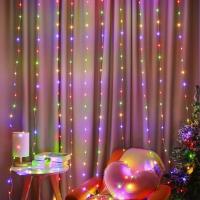 Luces De Navidad LED 2024 Para Cortina 6M 4M 3M Luces De Año Nuevo Guirnalda De Jardín Decoración De Boda Y Fiesta Color Variado - details 8