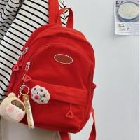 Mochila Grande Para Mujer Impermeable Ligera De Nylon Sólido Sin Colgantes Mochila Estudiantil Con Cierre De Cremallera - details 2