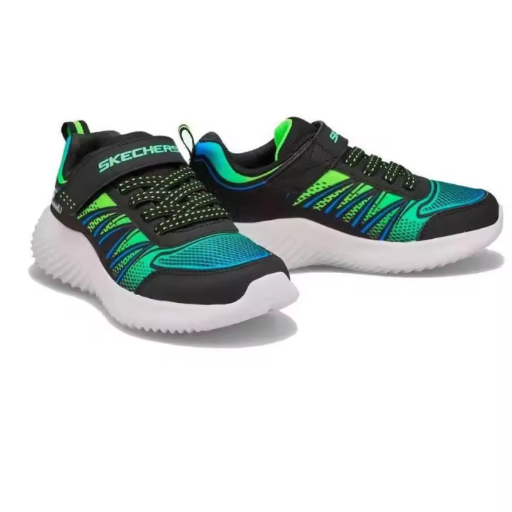 SKECHERS BOUNDER ZATIC JR NEGRO/LIMA BBLM - 1