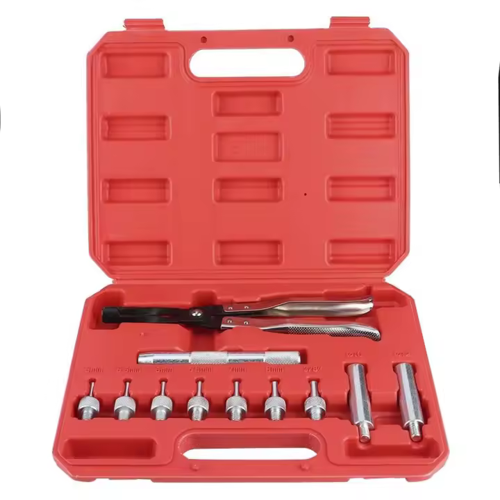 【11 piezas】Kit de extracción de sello de vástago de válvula, alicates para sello de aceite de válvula de motor automotriz, alicates para quitar resorte de válvula, herramientas de reparación de instalador de sello de vástago de válvula - 1