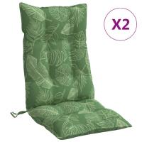 vidaXL Cojines para silla con respaldo alto 2 uds tela Oxford Color Gris,  Beige,  Taupé y mas Cojín Decorativo de Asiento Cojines de muebles de salon - details 2