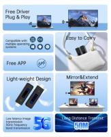 Kit De Extensión De Transmisor Y Receptor HDMI Inalámbrico Para TV Stick Adaptador Dongle Para PC Cámara Laptop Proyector Monitor - details 14