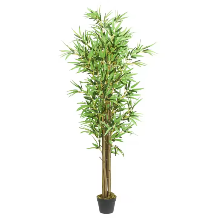 Árbol de Bambú artificial con 1288 Hojas Verdes 180 cm - 1