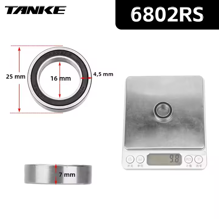 Rodamiento De Eje De Bicicleta NBK Palin 16257 O 6902 O 6804 O 6903 2RS Sellado Repuestos De Reparación Accesorios De Bicicleta TANKE TH-390 - 1