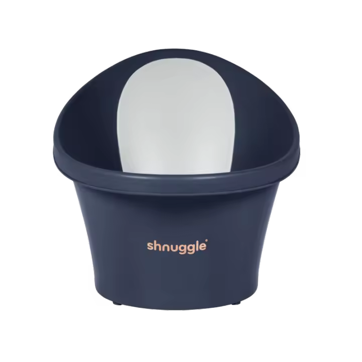 Bañera bebe ergonómica Marino con respaldo blanco  Shnuggle - 1