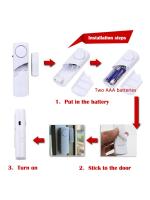 Alarma De Seguridad Para Puertas Y Ventanas Sin Cable 2pcs Detector Magnético De Alarma Doméstica Sistema De Alarma De Hogar - details 7