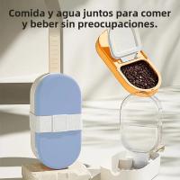 Botella De Agua Para Perros Y Gatos 2 En 1 Portátil Para Exteriores Alimentación Y Bebida Para Pupusas Suministros Para Mascotas Volumen 250ml - details 4