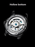 Reloj Mecánico Para Hombre Ailang Con Doble Tourbillon Esqueleto Y Calendario Resistente Al Agua Con Correa De Silicona Luminoso Y Multi-function - details 8