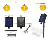 Faroles de luces solares MOLVCE para exteriores, 8 m, 30 LED, luces de hadas para interiores, 8 modos de temporizador, luces de hadas solares para exteriores, resistentes a la intemperie, para jardín, terraza, balcón, patio, decoración de bodas y fiestas, - details 3