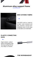 Silla Plegable Para Pesca Y Camping Widesea Silla De Playa Para Descanso Y Viajes Muebles Para Picnic Chaise Longue Plegable - details 3