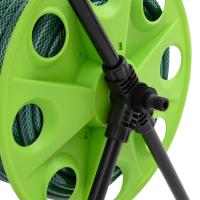 vidaXL Carrete de manguera con set de racores PVC verde 0,75" 20 m - details 5