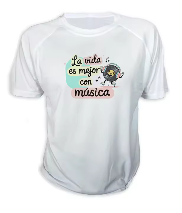 MERCHANDMANIA CAMISETA frase graciosa musica vida motivacion kpop tshirt - 1