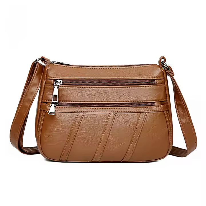 Bolso de Mujer 2023 Nuevo Bolso de Mujer Bolso de cuero PU multicapa Bolso de Mujer simple de moda Bolso bandolera Monedero de Mujer - 1