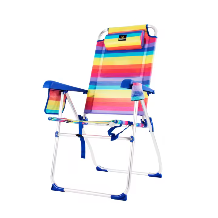 Silla PALMERA 2081-3 (Orgullo) - Silla de 8 Posiciones. Textilene 2X1 65x60x47/108cm - CREVICOSTA QUALITY MARK MARCAS DE CALIDAD - 1