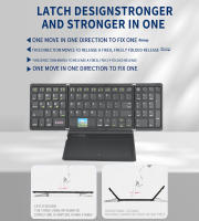 Teclado Inalámbrico Multi-Aplicativo JOMAA Con Gran Touchpad Y Teclado Numérico Plegable Portátil Para Laptop iPad 82 Teclas Estilo Estándar Bluetooth - details 4