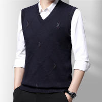 Suéter Casual Para Hombres Chaqueta De Talle Alto Caliente Otoño Invierno Moda Cómoda Transpirable Chaleco Sin Mangas Para Gimnasio - details 5