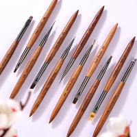 Set De Pinceles Para Arte De Uñas 12pcs Línea De Uñas Pincel Para Dibujar Acrílico UV Gel Ombre Herramienta De Manicura Pincel De Uñas - details 6