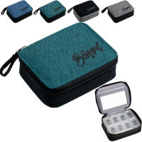 Caja Organizadora De Pastillas Semanal Para Viaje Porta Vitamina Y Suplemento Ecológico De Tela Rectangular 7-Días - details 10