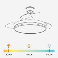 YOEVU EOS PLUS - Ventilador de Techo Inteligente WiFi | Compatible con Alexa y App | 6 Velocidades | Luz LED Regulable - details 2