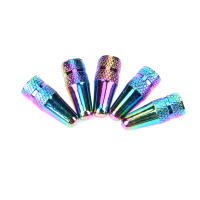 5pcs Cubierta De Válvula De Rueda Para Bicicleta Color Arcoíris Aluminio Piezas De Repuesto Para Válvulas Presta - details 1