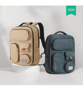 Mochila Mixi Exterior Impermeable Para Viajes 18 Pulgadas Rucksack Unisex Con Compartment Para Laptop Colores Blanco Negro Azul - details 11