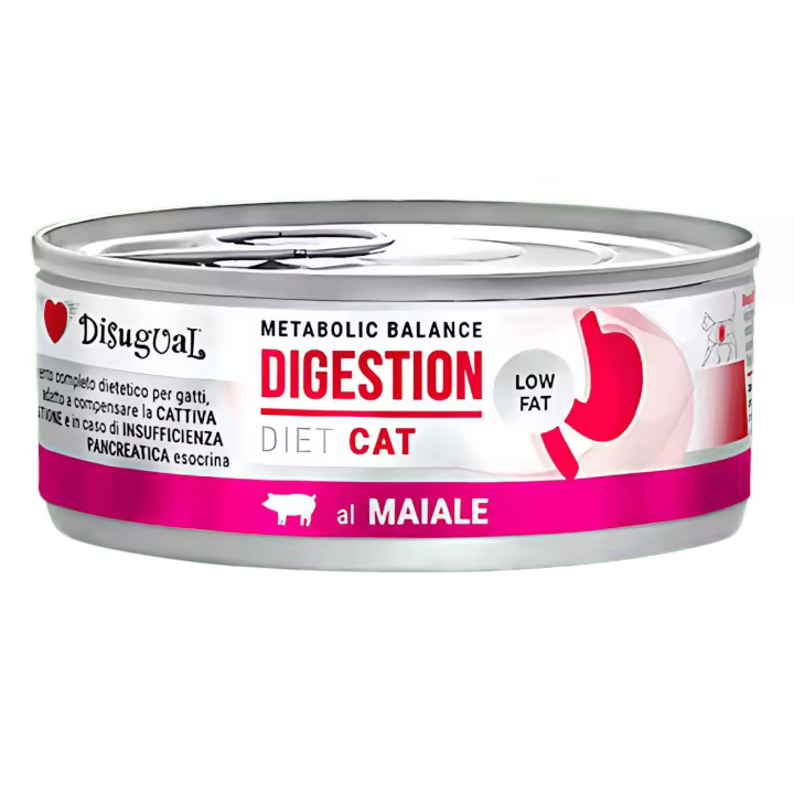 Disugual Diet Gato Digestión Cerdo 85g – Comida Húmeda para Gatos con Sensibilidad Digestiva - 1