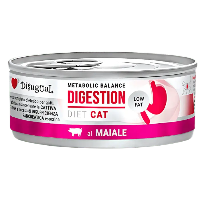 Disugual Diet Gato Digestión Cerdo 85g – Comida Húmeda para Gatos con Sensibilidad Digestiva - 1