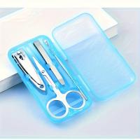 Set De Cuidado De Uñas Y Pies De 4 Piezas Con Tijeras Y Cortauñas De Acero Inoxidable Kit De Reparación Para Manos Y Pies - details 0