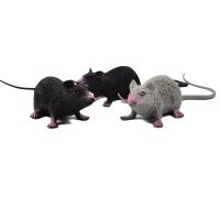 Modelo De Rata Pequeña Falsa Y Realista Juguete De Terror Divertido Para Fiesta De Halloween Decoración Práctica Broma Juguete De Novedad Para Gatos - details 5