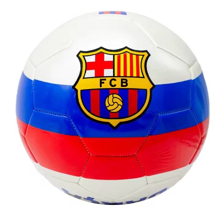 FC Barcelona - Balón Fútbol Azul Granate Blanco Escudo FCB Escudo Barça - Talla 5 Escudo - Producto Oficial - 1