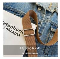Bolso de hombro de lona Oxford, bandolera de gran capacidad, versátil, estilo perezoso, Color sólido - details 5