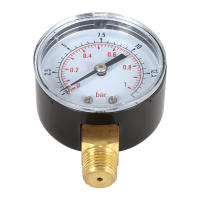 Medidor De Presión De Agua Para Filtro De Piscina 0~60psi 0~4bar Manómetro Hidráulico Con Tapa De Acero Inoxidable Y Escala Gruesa 1/4" NPT - details 13