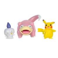 Pack de tres Figuras Pokémon Pikachu (Female), Litwick, Slowpoke 5cm Raíz MERCHAN-STORE Figuras Pokémon Pokemon - details 0