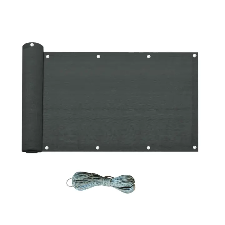 Rebecca Muebles Pantalla Privacidad Barandillas Gris Anthracita Cordon Hdpe 0,9x5 - 1