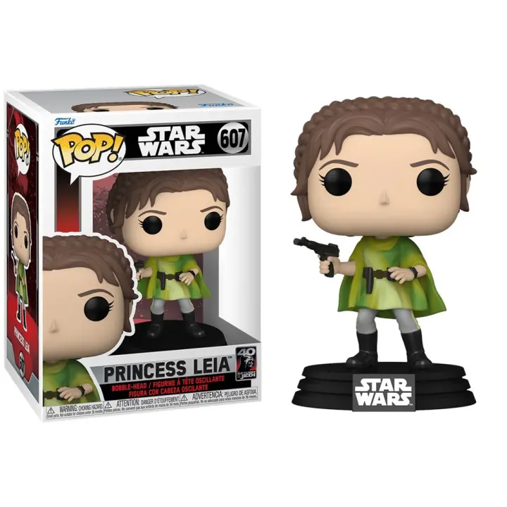 Funko Pop! Star Wars: El Retorno del Jedi 40 Aniv. - Leia (Endor), 70747, Nº607 - 1