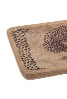 Signes Grimalt  - Plato rectangular  árbol de la vida en madera de mango , de  25x15x2.5 cm - details 1