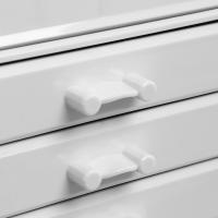 Organizador de maquillaje de acrílico blanco, con 4 cajones, para baño o dormitorio, ideal para pintalabios, joyas y esmalte de uñas - details 5