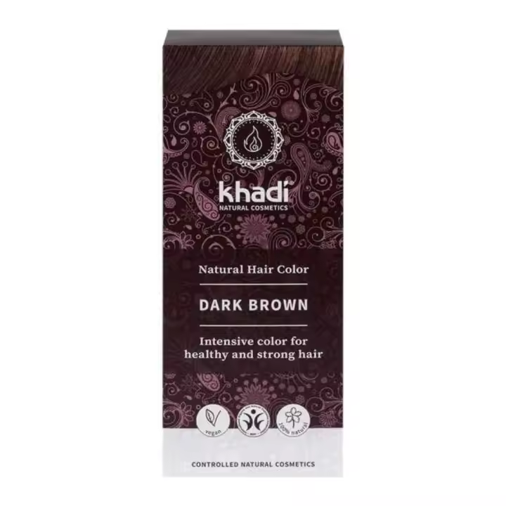 Khadi Henna Bio Castaño Oscuro 100g - 1