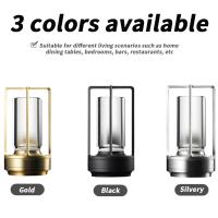 Lámpara De Mesa LED Aluminio Cristal Restaurante Barra Luz De Escritorio Dimmable 5200mAh Carga USBInterruptor Táctil Decoración Dormitorio - details 3
