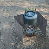 Escudo De Viento Para Estufa De Gas Plegable 8/10 Platos Para Camping Al Aire Libre Material De Aleación De Aluminio Resistente Al Viento Accesorio De Cocina Al Aire Libre - details 6