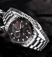 Reloj De Hombre LIGE Con Dial Azul Y Correa De Acero Inoxidable Resistente Al Agua Y Al Choque Con Fecha Y Manos Luminosas Reloj De Moda Y Casual Para Negocios - details 5