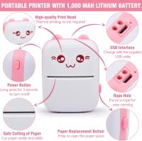 Impresora de Fotos Inalámbrica Mini- 13 Rollos, Etiquetadora Térmica Portátil sin Tinta para Notas, Memos y Más - Compatible con teléfono, Ideal para Hogar, Oficina, Estudio - Recargable por USB, Inalámbrica - Regalo Perfecto para Halloween y Navidad - details 9