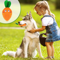 Juguetes Para Perros De Talla Pequeña Y Mediana Squeaky Carrot De Peluche Suave Interactivos Para Masticar Y Cuidado Dental - details 1